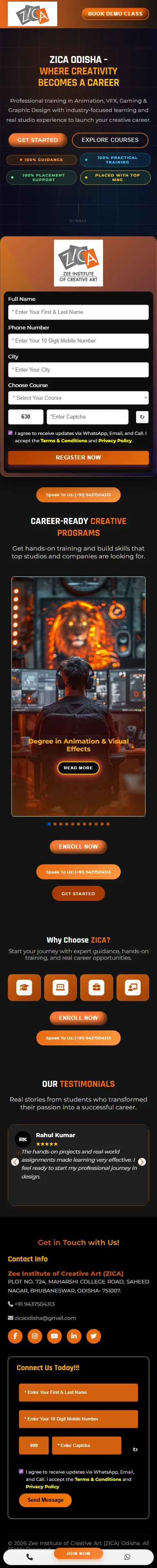 Website Preview - Mobile